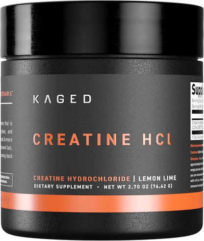Kaged Creatine HCl Powder | Lemon Lime | Muscle Building & Recovery | Patented Creatine