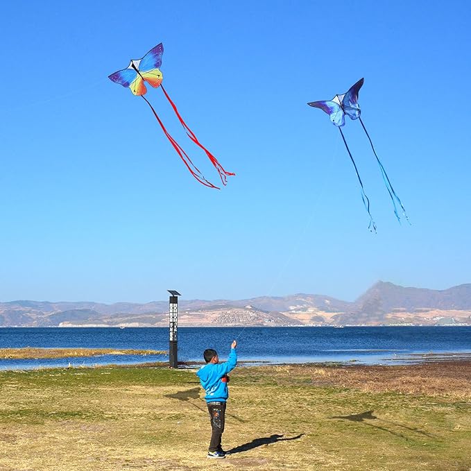 Butterfly Kites for Kids and Adults, Easy to Fly Large Single Line Kite for Boys and Girls - 55" x