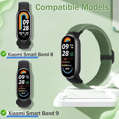Braided Bands Compatible with Xiaomi Smart Band 10 9 8 Straps for Women Men