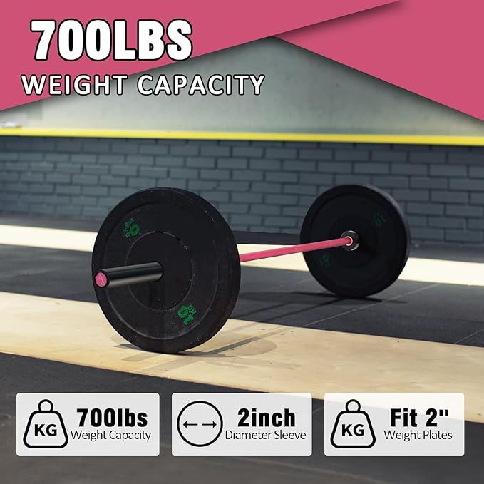 PROOFGOLD 6.6ft/7ft Olympic Barbell Bar 35Lb(15kg)/45LB(20kg) Barbell,Bench Press Bar for Squats