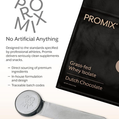ProMix Nutrition Whey Protein Isolate Powder, Chocolate - Grass-Fed - ­Post Workout Fitness &
