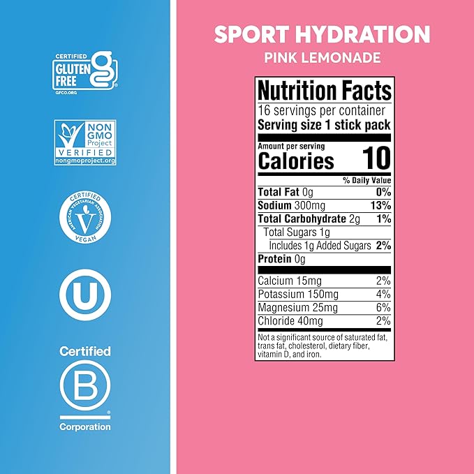 Nuun Sport Electrolyte Powder Packets with Magnesium, Calcium, Potassium, Chloride, and Sodium