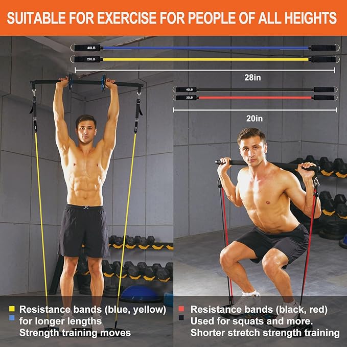 HOTWAVE Push Up Board Fitness, Portable Foldable 20 in 1 Push Up Bar at Home Gym, Pushup Handles