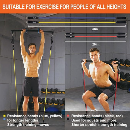 HOTWAVE Push Up Board Fitness, Portable Foldable 20 in 1 Push Up Bar at Home Gym, Pushup Handles