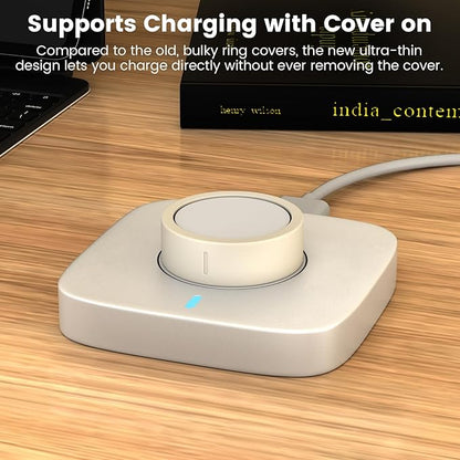 Ultra-Thin Covers Compatible with Oura Ring Gen 4/Oura Gen 3 Cover, Anti-Scratch Elastic Silicone