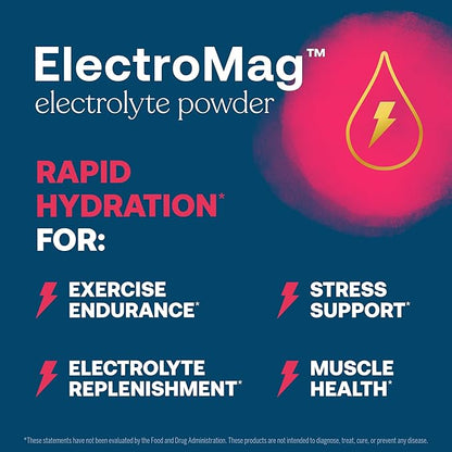 True Grace ElectroMag - 16 Stick Packs - Watermelon - Electrolyte Powder for Rapid Hydration