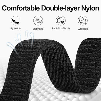 22mm Sport Ankle/Arm Band Compatible with Amazfit Helio, Quick Release Breathable Nylon Bicep Strap