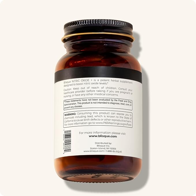 Blisque – Natural Nitric Oxide Booster Supplement for Blood Flow Support and Circulation |