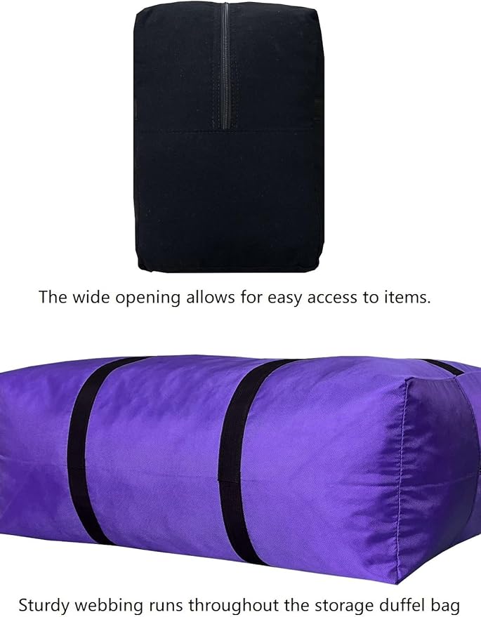 Extra Large Storage Duffle Bag for Travel, Big Foldable XL Duffle Bag for Traveling - Turquoise