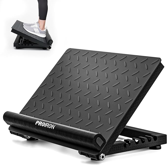 PROIRON Steel Slant Board for Calf Stretching，Calf Stretcher Slant Board for Squats 5 Adjustable