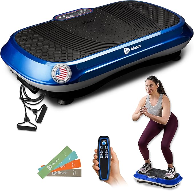Lifepro Waver Vibration Plate Exercise Machine for Lymphatic Drainage, Muscle Activation, Full-Body