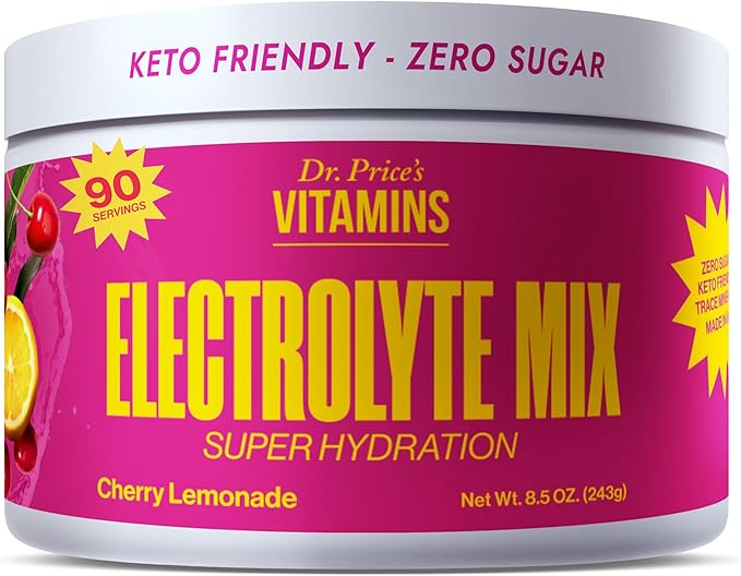 Dr. Price’s Electrolyte Mix | Sugar-Free Hydration Powder with 72+ Trace Minerals | No Sugar