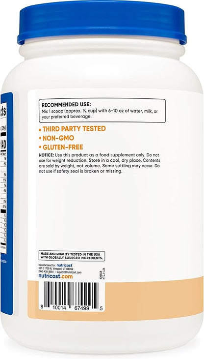 Nutricost Whey Protein Isolate Powder (Cake Batter, 2LBS)