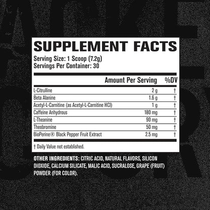 Jacked Factory NITROSURGE Shred Pre Workout Supplement - Energy Booster, Instant Strength Gains