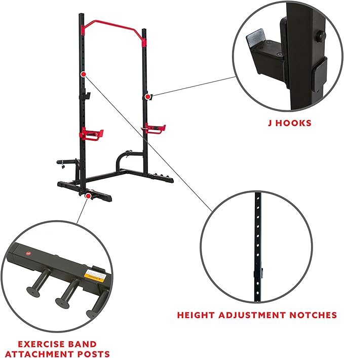 Sunny Health & Fitness Multifunctional Strength Training Home Gym ??Complete Workout Equipment with
