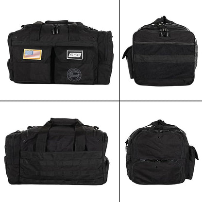 Serious Steel Fitness Heavy Duty 1000D Nylon Duffel Gym Bag (Mid BUD - Black)