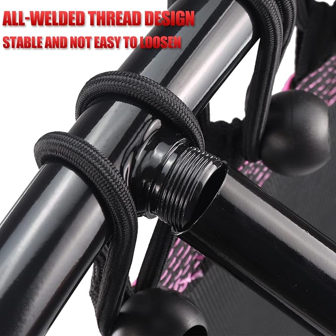 Newan 40"-48" Silent Mini Trampoline Fitness Trampoline Bungee Rebounder Jumping Cardio Trainer