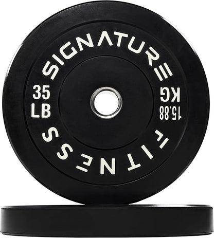 Olympic Bumper Plates Set, 2" Weight Plates for Strength Training & Weightlifting, Paris or Set or