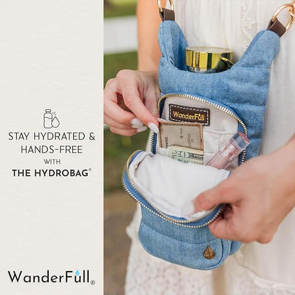 WanderFull® Original HydroBag® Collection, Water Bottle Holder w/Strap & Phone Pocket, Hands-Free