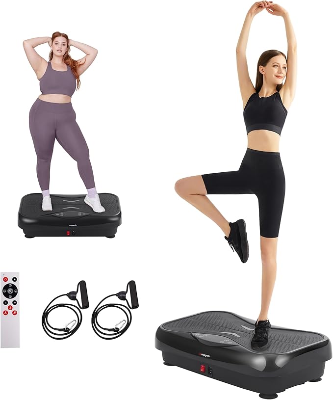 Whole Body Vibration Plate Exercise Machine ??Power Vibrating Plate for Lymphatic Drainage Weight