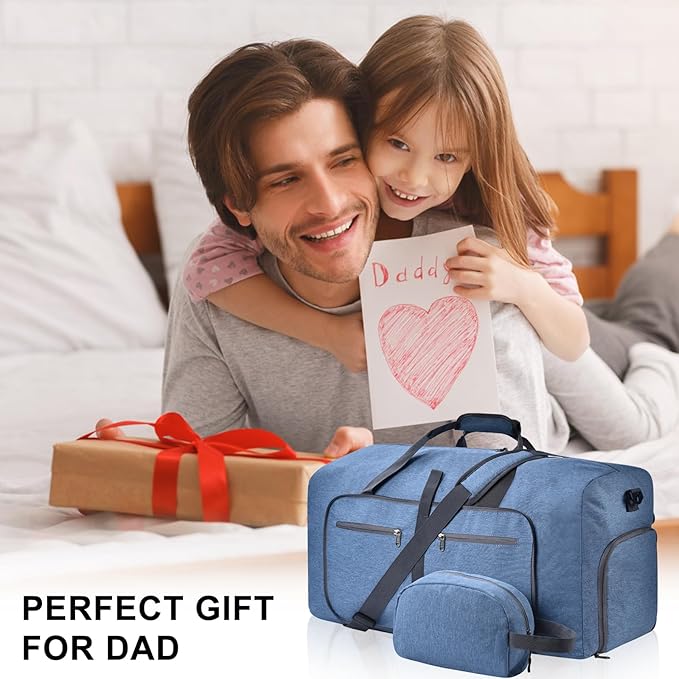 Felipe Varela Duffle Bag with Shoes Compartment and Adjustable Strap,Foldable Travel Duffel Bags