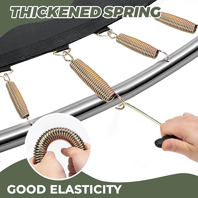 Trampoline Springs Replacement 3.5" to 8.5" Galvanized Steel Heavy Duty High Tensile Universal