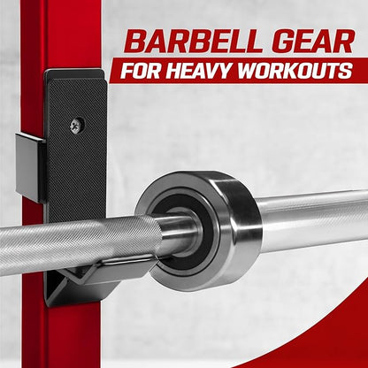 Yes4All Power Rack J-Hooks & Attachments ??Heavy Duty Barbell Holders Compatible with 2x2 & 3x3
