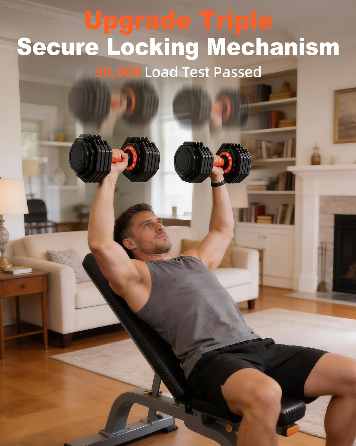 2026 Upgrade Adjustable Dumbbell Set 25lb/55lb, Small Increment in 3-6lb, 1 Hand Quick-Dial