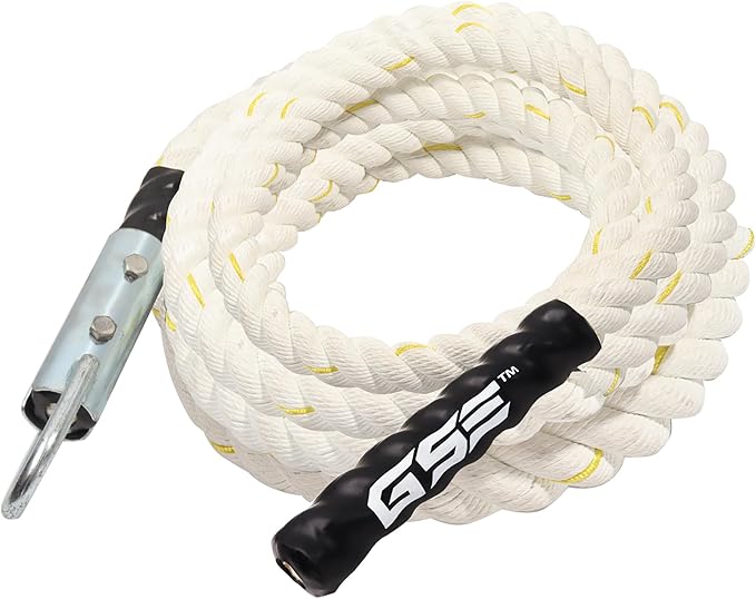 GSE Games & Sports Expert Gym Climbing Rope, Polyester Workout Rope for Indoor/Outdoor and Home