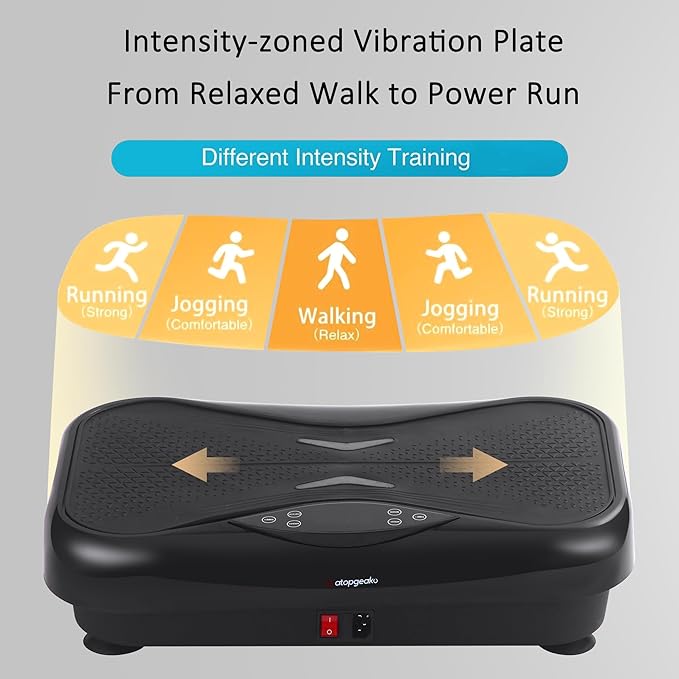 Whole Body Vibration Plate Exercise Machine ??Power Vibrating Plate for Lymphatic Drainage Weight