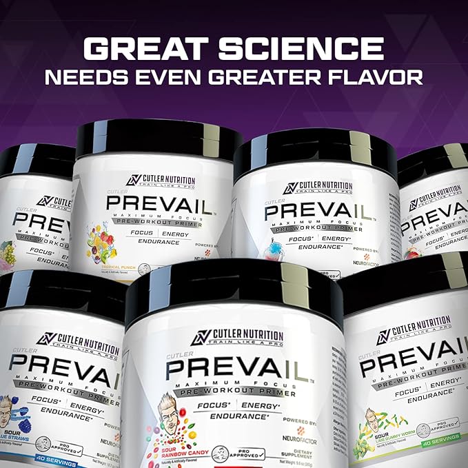 Prevail Pre Workout Powder with Nootropics Pre-Workout Drink for Men and Women Lazer Focus and