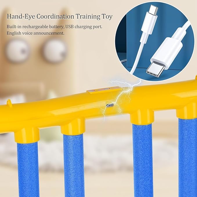 Reflex Challenge Game - Drop Sticks, Hand Eye Coordination, Reaction Training, 3 Adjustable Speeds