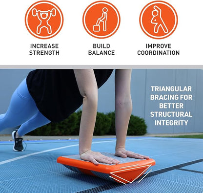 Body Sport Rocker Board for Balance Training, Standing Desk, Physical Therapy & More