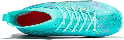 Soccer Cleats Mens Football Cleats Professional Soccer Shoes High-Tops Non-Slip Spikes for Big Boys