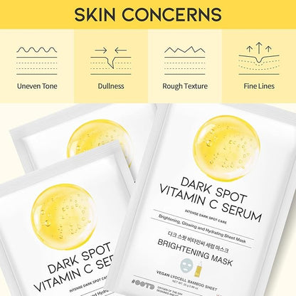 #OOTD Vitamin C Revitalizing Hydrating Sheet Mask (10pcs) - Face Mask Korean Skincare Facial Sheet