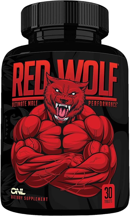 ONL Red Wolf Testosterone Booster for Men - Ultimate Men's Supplement for High Potency Endurance