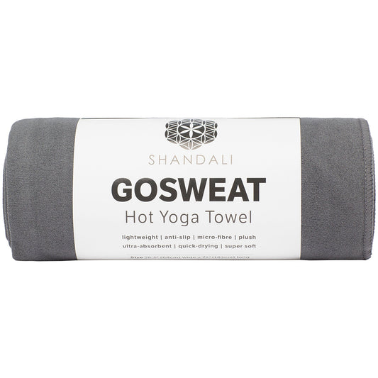 Shandali Hot Yoga Towel - Suede - 100% Microfiber, Super Absorbent, Bikram Yoga Mat Towel