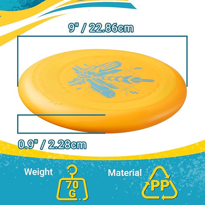 Wham-O Frisbee Go Flying Disc, 9 Inch Lightweight Sports Disc for Beginners Outdoor Beach Backyard