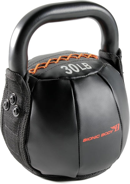 BIONIC BODY by Marcy Soft Kettlebell with Handle for Weightlifting, Conditioning, Strength and core