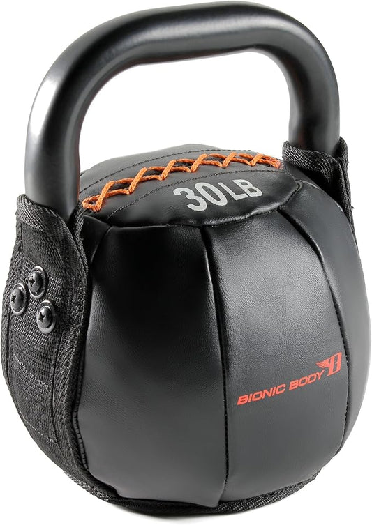 BIONIC BODY by Marcy Soft Kettlebell with Handle for Weightlifting, Conditioning, Strength and core