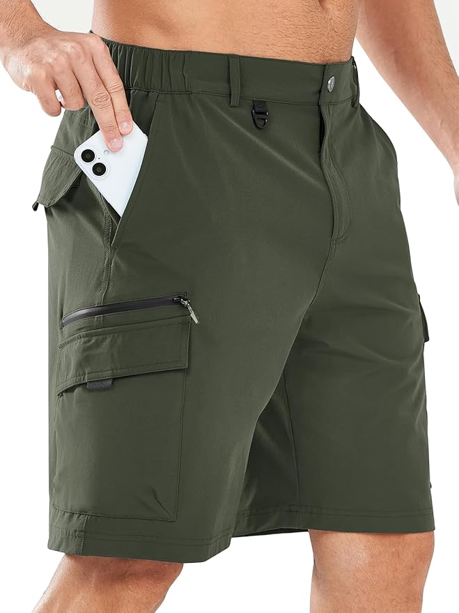 NORTHYARD Men's Cargo Hiking Shorts 9" Lightweight Outdoor Tactical Work Camping Sport Golf Casual