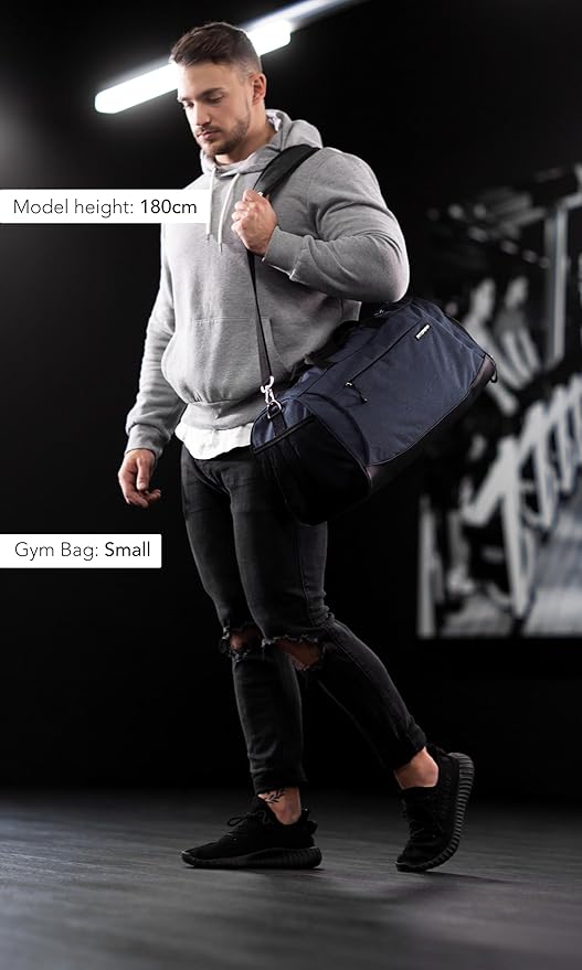 Fitgriff® Gym Bag for Men & Women with Shoe & Wet Compartment - Duffle Bag for Travel, Sports