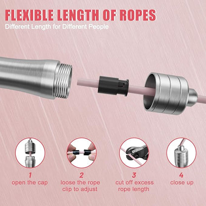 𝐒𝐩𝐞𝐞𝐝 𝐉𝐮𝐦𝐩 𝐑𝐨𝐩𝐞 𝐟𝐨𝐫 𝐅𝐢𝐭𝐧𝐞𝐬𝐬 - Skipping Rope for Women Men Exercise with