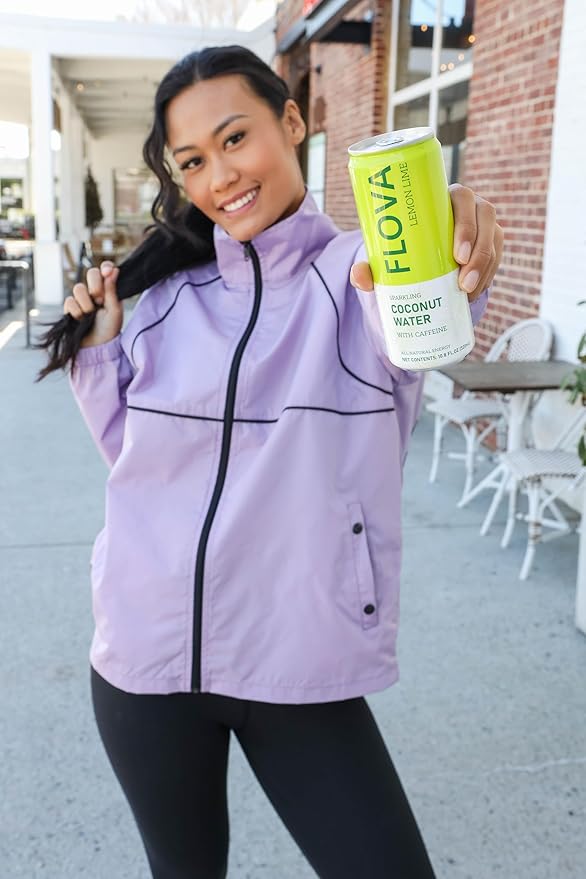 Flova Energy Drink, All Natural, Electrolytes and Minerals from Coconut Water, 4 Simple Easy to
