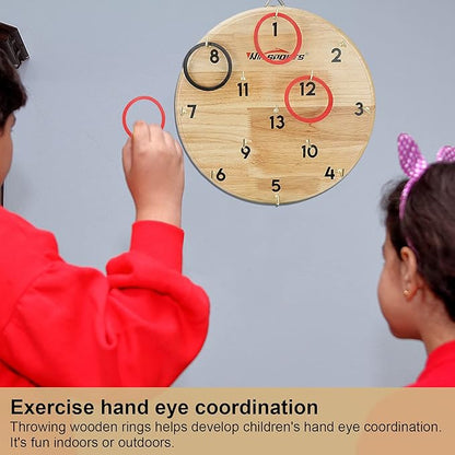 Ring Toss Game,Indoor Outdoor for Kids Adults Family,Fun Tailgate or Hangs on Wall,Exciting Gift