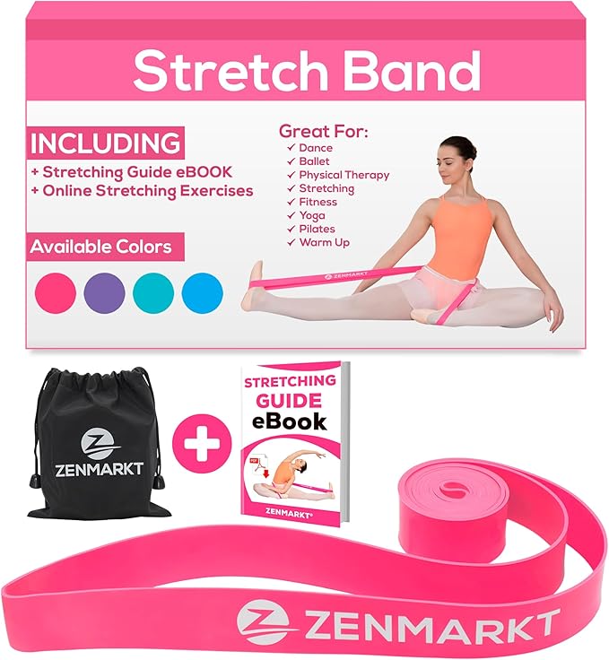 Zenmarkt Ballet Stretch Bands for Flexibility and Strength - Stretch Bands Ideal to Have as Dance