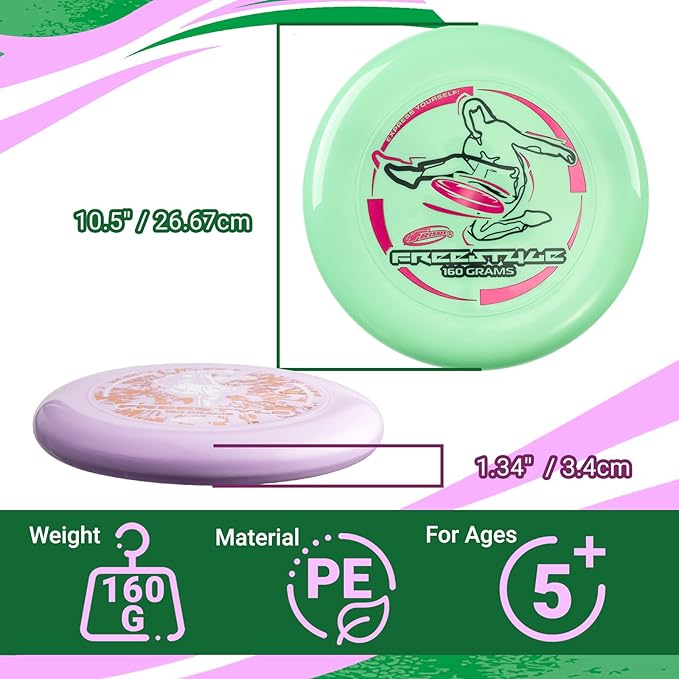 Wham-O Frisbee Ultimate Training Disc, Sports Flying Disc 160g, 10.5 Inch Durable and Flexible