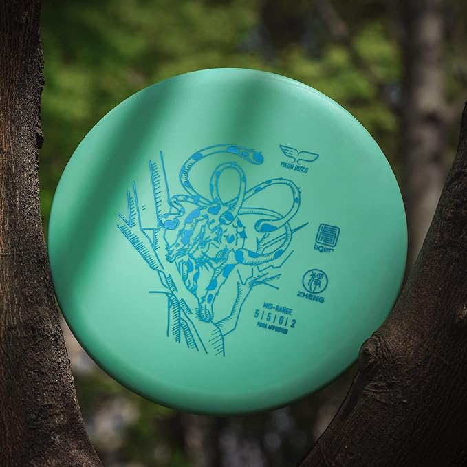 Yikun Stable Midrange Disc Golf Disc - 165-176g Glow-in-The-Dark & Standard Options | Reliable