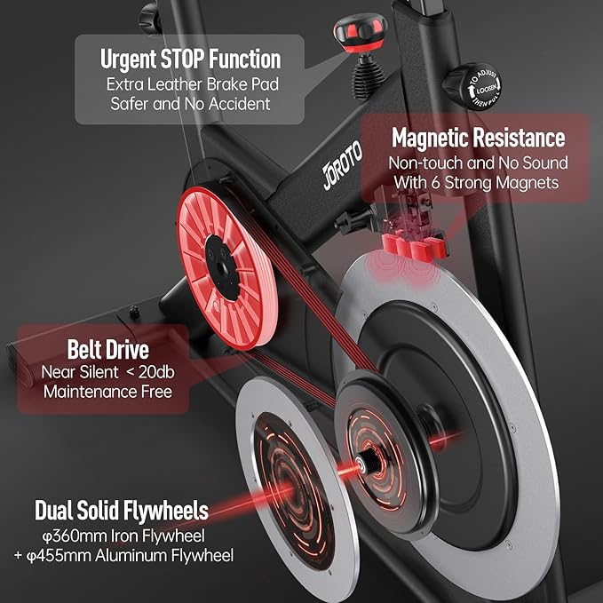 JOROTO X2|X2PRO Exercise Bike, X4S Bluetooth Stationary Indoor Cycling Bike with Readable 100