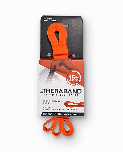 THERABAND High Resistance Band, Elastic Super Bands for Improving Flexibility, Injury Rehab, & Full